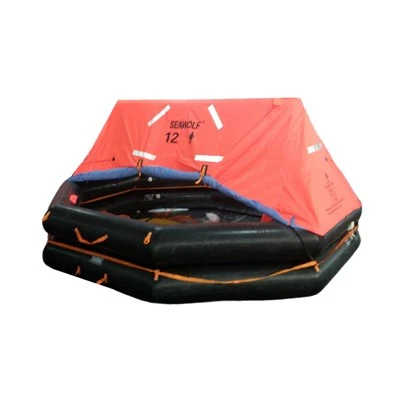 Davit lanceerde opblaasbare liferaft